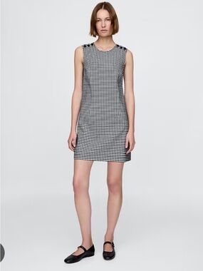 Gap x DOEN Denim Gingham Mini Dress